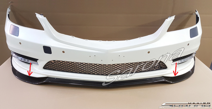 Custom Mercedes S Class  Sedan Front Lip/Splitter (2010 - 2013) - $950.00 (Part #MB-059-FA)